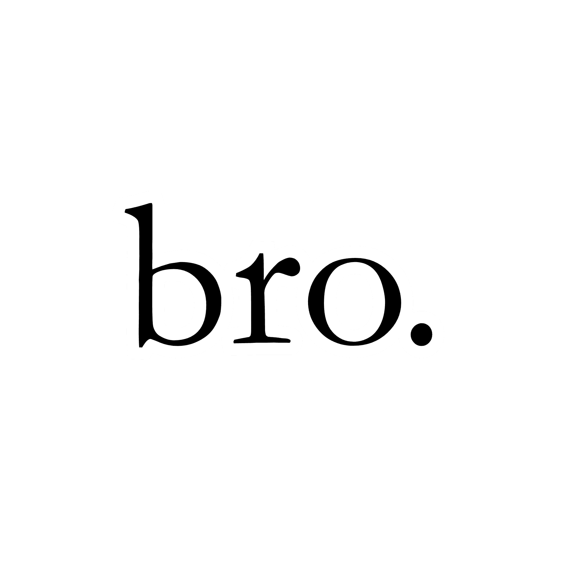 "bro." Sticker