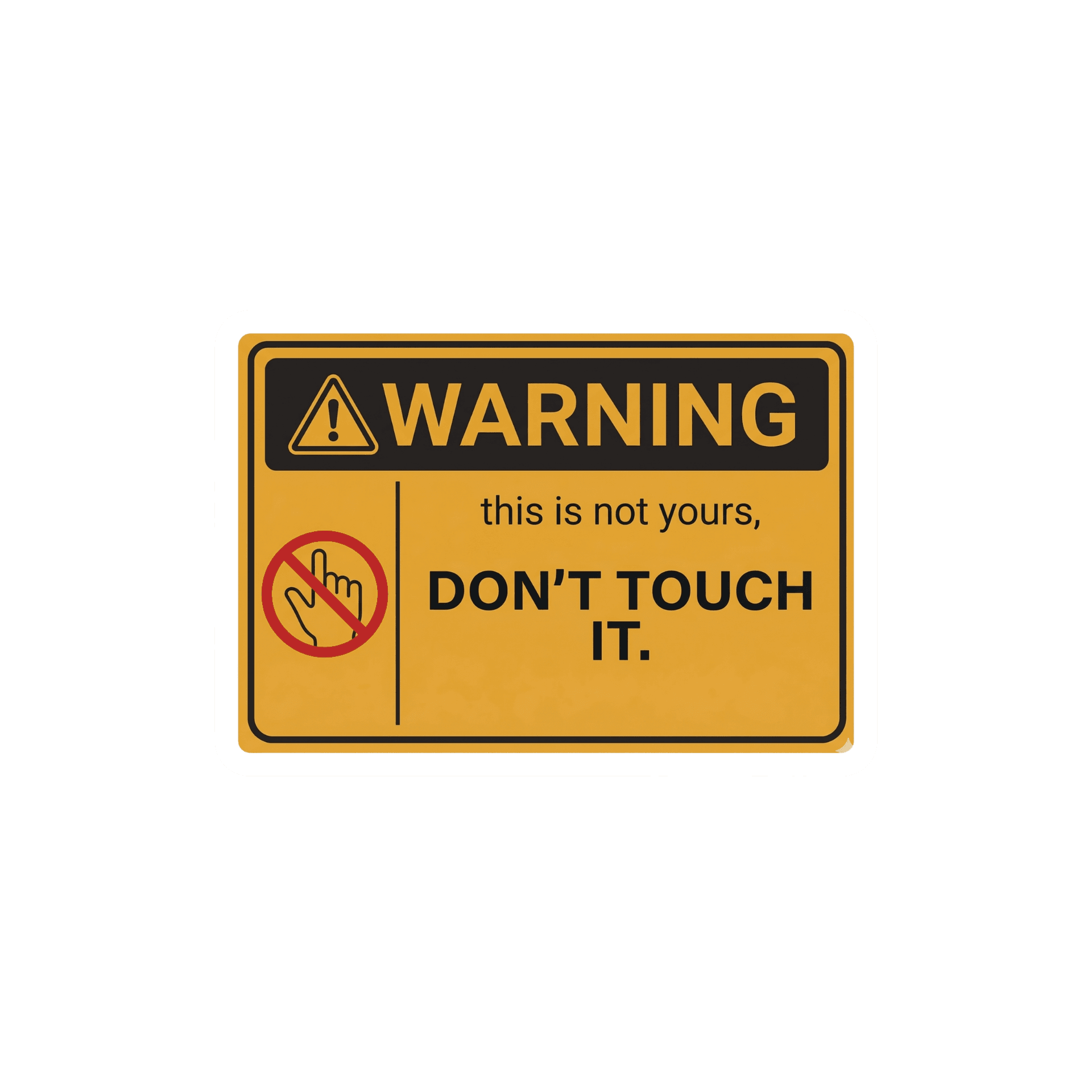 Private Property Sticker