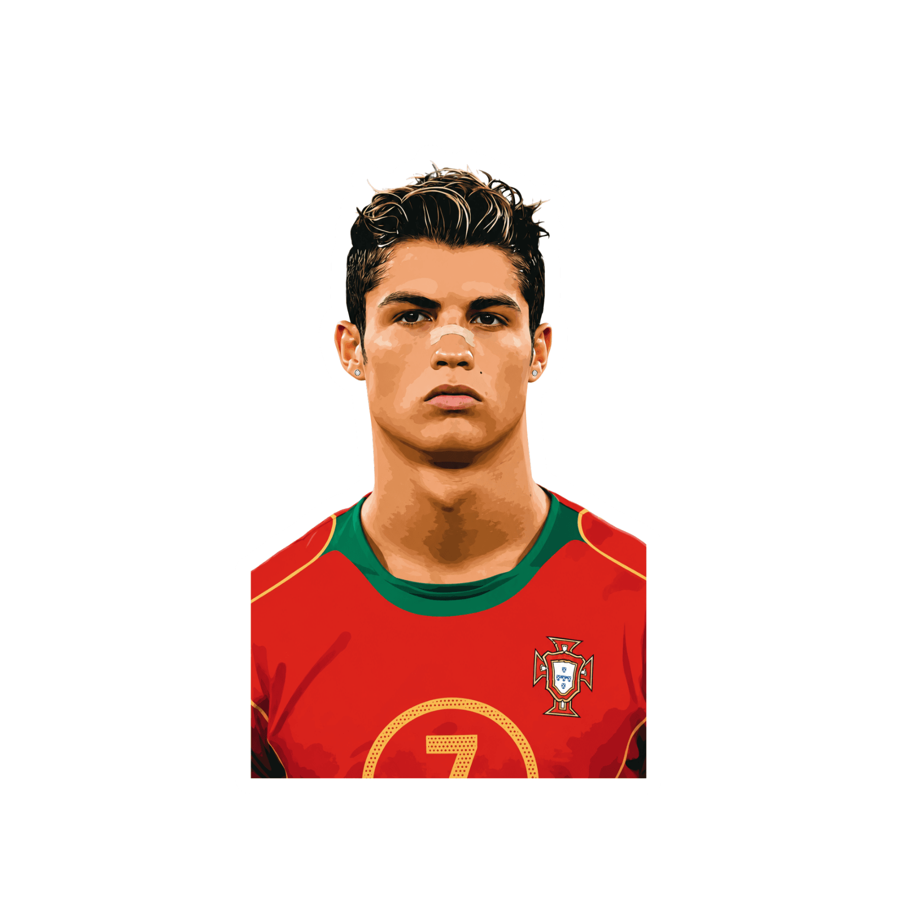 Retro Ronaldo Sticker