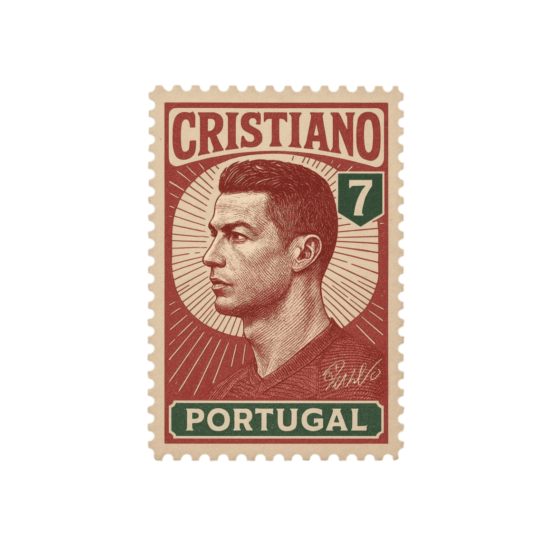Ronaldo Stamp Sticker